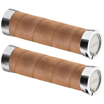 BROOKS Slender grips - kožené gripy - černá